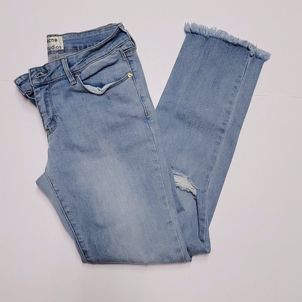 Acne Studios Jet 80s Blue Jeans, 26